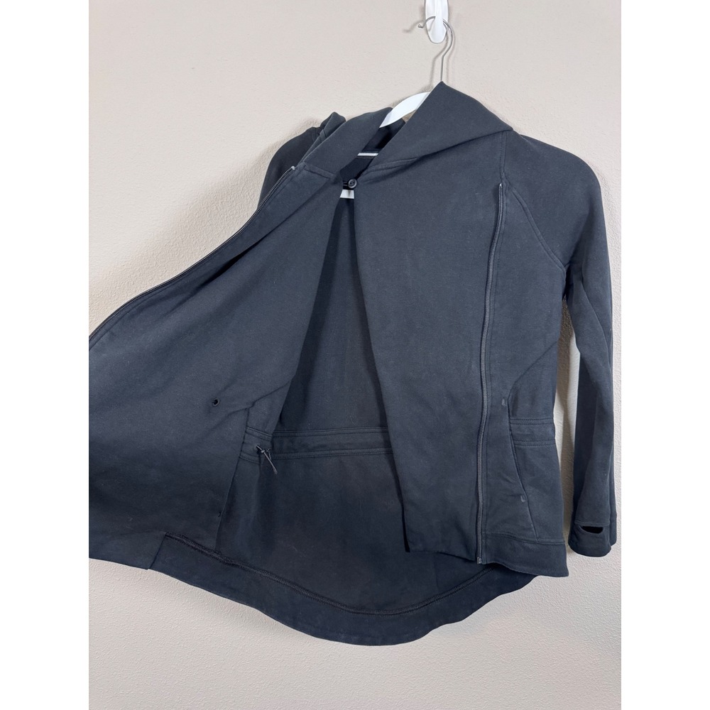 Nike Tech Fleece Cape Asymmetrical Full Zip Hoodie Black Women's XS - Picture 5 of 7